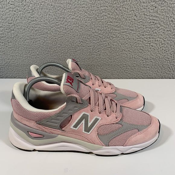 New Balance Other - New Balance X-90 Running Shoes Mens Sz 8.5 Pink Gray Athletic Trainers Sneakers